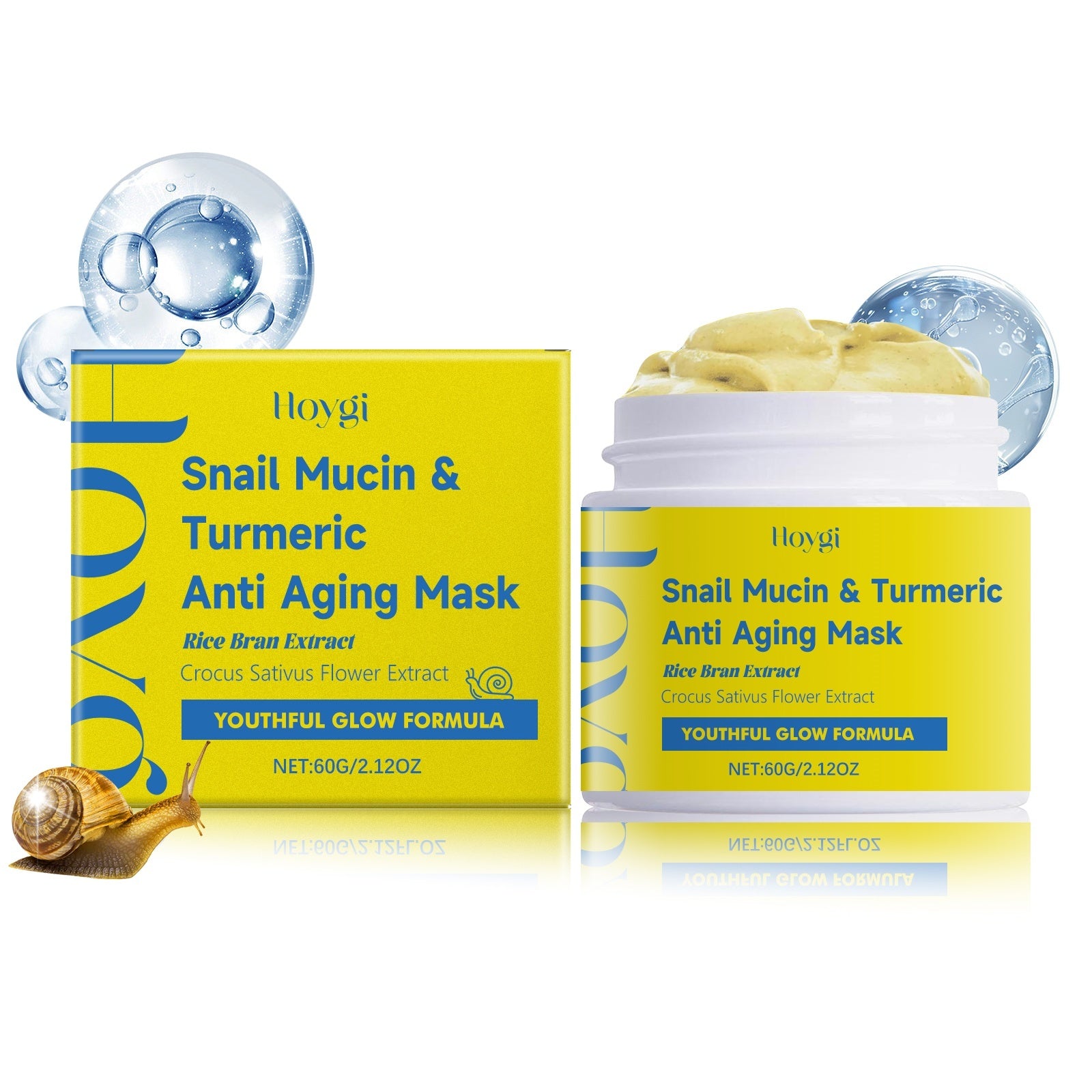 Snail Mucin Turmeric Anti Aging Mask