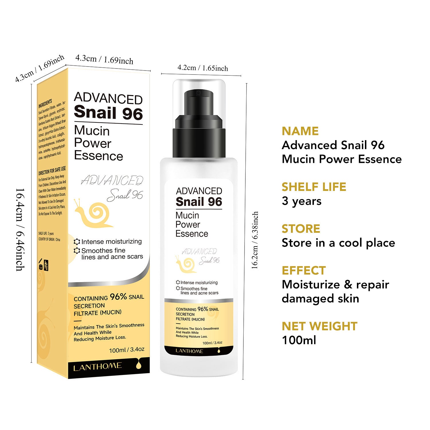 Snail Snail Serum Moisturizing Facial Care